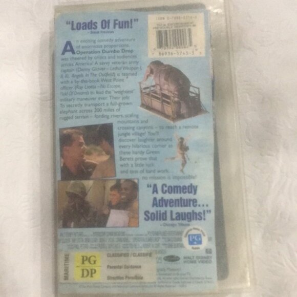 Vtg.  DISNEY VHS#550577 Video Tape. Operation Dumbo Drop. Comedy - Picture 2 of 6